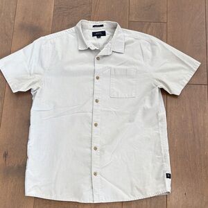Roark Cream Casual Button Down Shirt